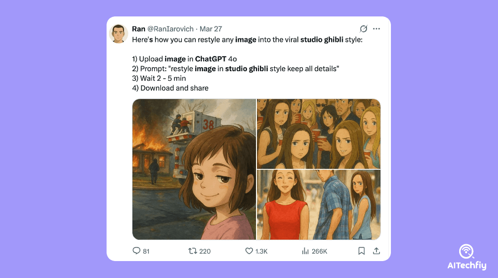 ChatGPT’s Studio Ghibli Images on X