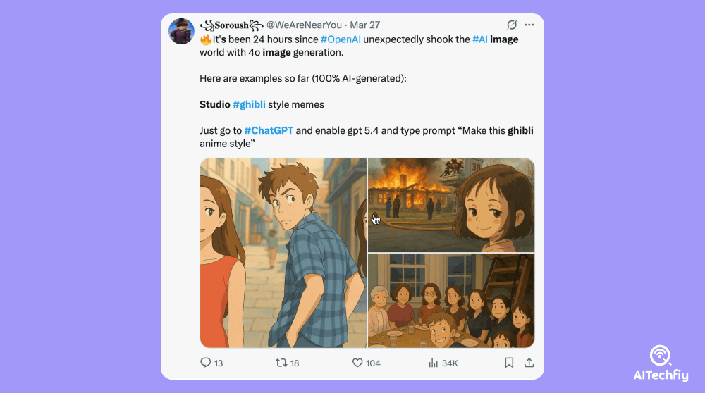 ChatGPT’s Studio Ghibli Images on X